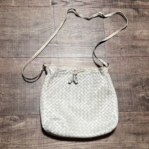 Bottega Veneta Mint green Woven Crossbody Bag